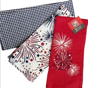 ‘Firework’ theme cotton kitchen towels